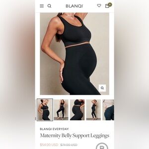 BLANQI EVERYDAY
Maternity Belly Support Leggings Large